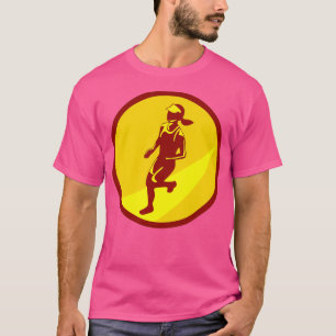 Camiseta Retro Círculo de Maratón Femenino