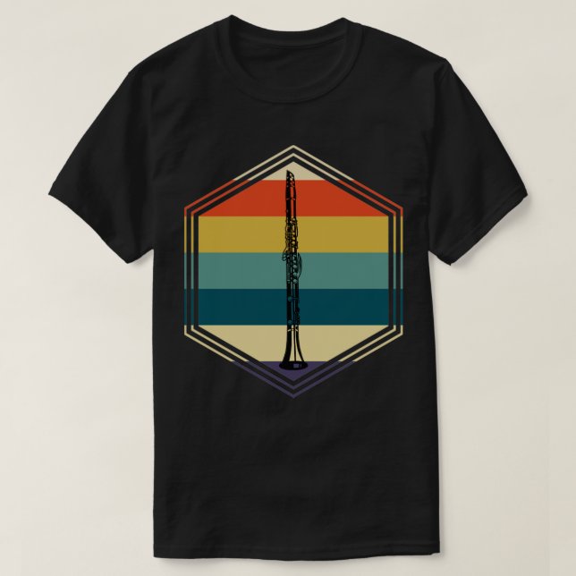 Camiseta Retro Clarinet (Diseño del anverso)
