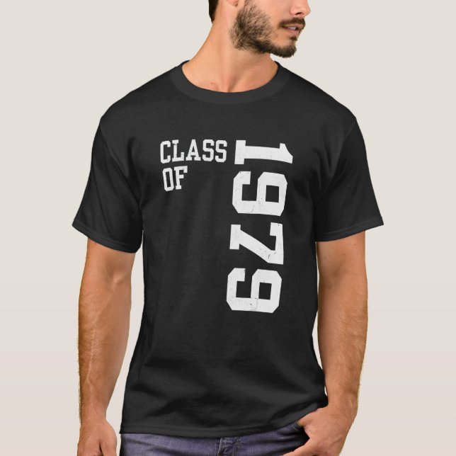 Camiseta Retro Class of 1979 Senior High School Reunion Vin (Anverso)