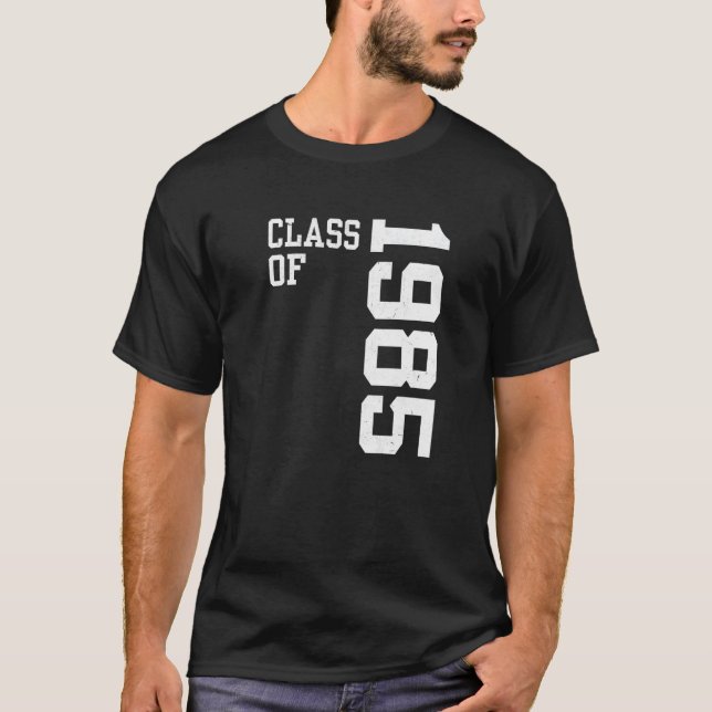 Camiseta Retro Class of 1985 Senior High School Reunion Vin (Anverso)