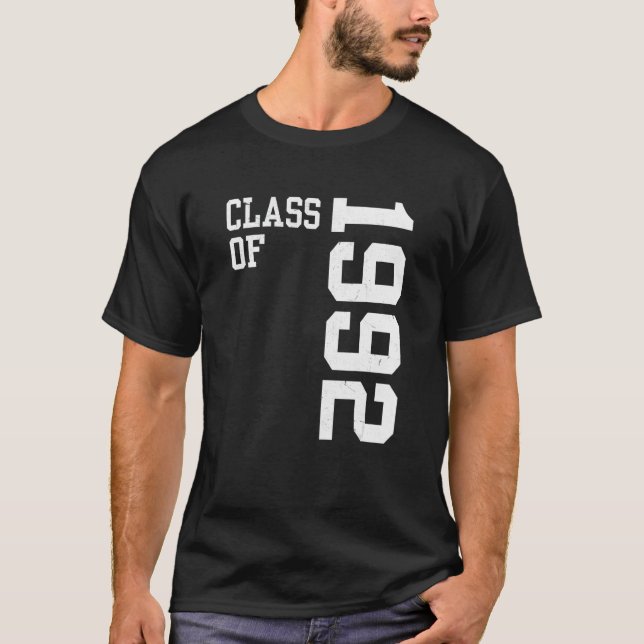 Camiseta Retro Class of 1992 Senior High School Reunion Vin (Anverso)