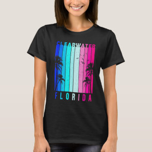 Camiseta Retro Clearwater Florida Beach Summer Tropical Sou