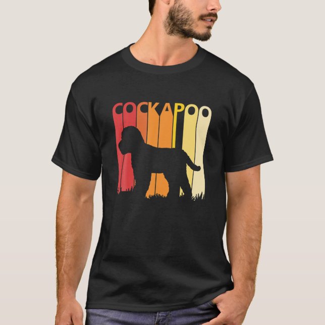 Camiseta Retro Cockapoo Dog  Merry Christmas Gift (Anverso)