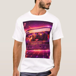 Camiseta Retro Cockapoo Vibes 80s Casete