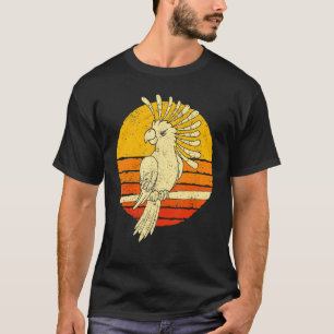 Camiseta Retro Cockatoo Animal Bird Birt Parrot Cockato