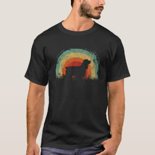 Camiseta Retro Cocker Spaniel Vintage Perro Arcoiris Hombre