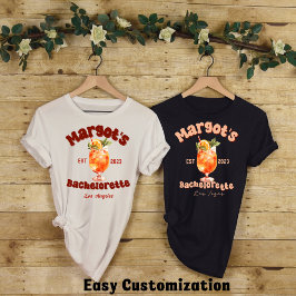 Camiseta Retro Cocktail Bachelorette Party-Bridal Shower