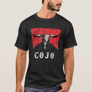 Camiseta Retro Cojo Bull Skull Music Country 70 Cowboys Bo