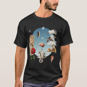 Camiseta Retro Collage Surrealismo Estético Arte V