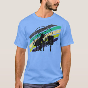 Camiseta Retro Colores Ham Radio Operador - Worldwide Vinta