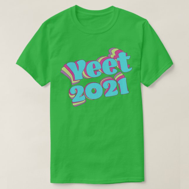 Camiseta Retro Colorful Yeet 2021 (Diseño del anverso)
