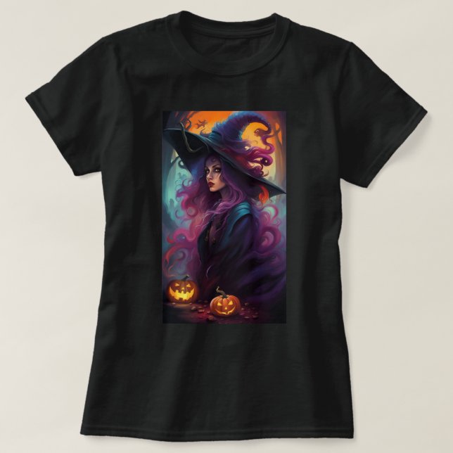 Camiseta retro colorida (Diseño del anverso)