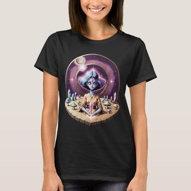Camiseta Retro Comic Psychedelic Spirit Art (Anverso)