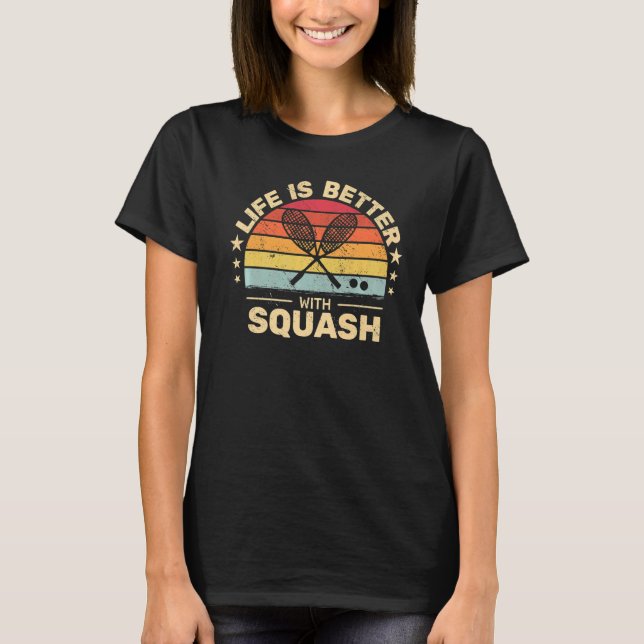 Camiseta retro con Squash para Squash Player (Anverso)