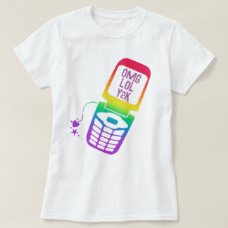 Camiseta Retro con volteador de arcoiris
