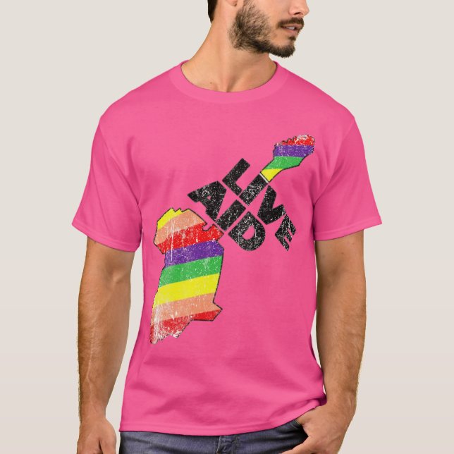 Camiseta Retro Concierto Live Aid 1985 (Arcoíris)  (Anverso)