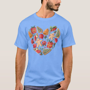 Camiseta Retro Cookie Baking Crew Navidades Gingerbread Man