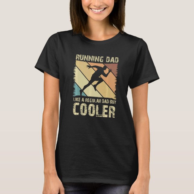 Camiseta Retro Cooler Father Marathoner Marathon Runner Run (Anverso)