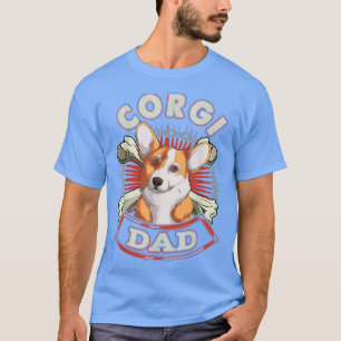 Camiseta Retro Corgi Dad Gire Daddy Dog Dueño De Perro Padr