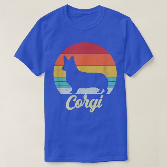 Camiseta Retro Corgi Dog Lover (Diseño del anverso)