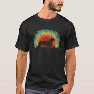 Camiseta Retro Corgidor Vintage Rainbow Dog Men Women