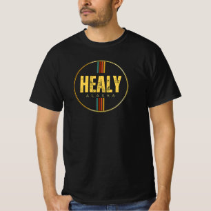 Camiseta Retro cosecha Healy Place Alaska State 70s Groovy
