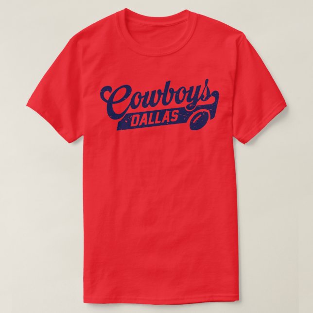 Camiseta Retro Cowboys Dallas TShirt (Diseño del anverso)