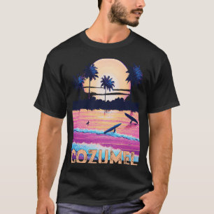 Camiseta Retro Cozumel México Souvenir Surf