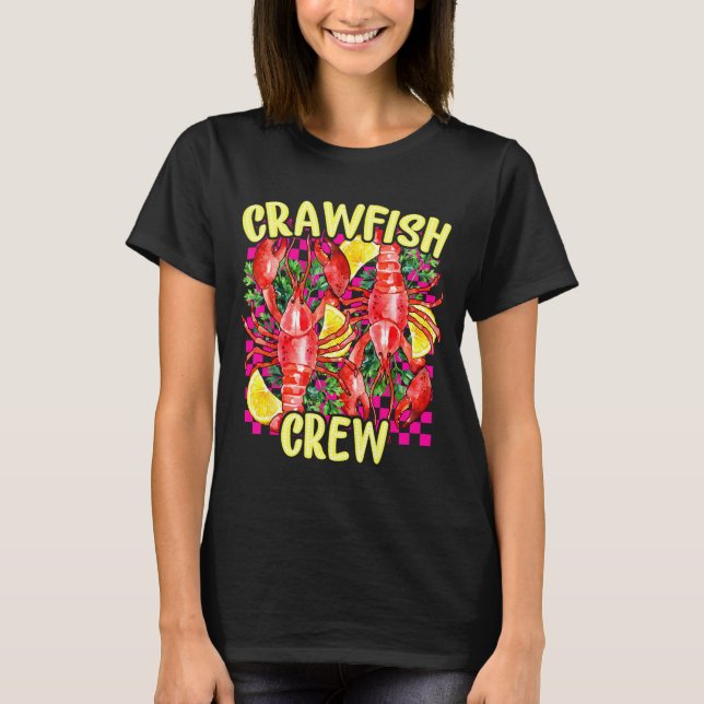 Camiseta Retro Crawfish Crew Cajun Boil Season For Men Wome (Anverso)