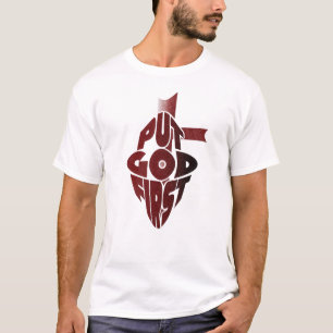 Camiseta Retro Cristiana 'Pon a Dios en Primer Lug