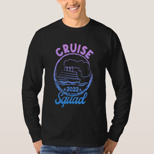 Camiseta Retro Cruise Squad 2022  Matching For Family & Fri (Anverso)