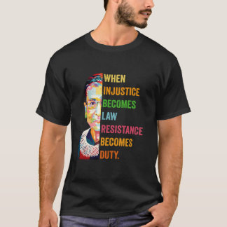 Camiseta Retro Cuando la Injusticia se Convierte en Ley la 