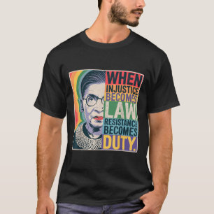 Camiseta Retro cuando la injusticia se convierte en resiste
