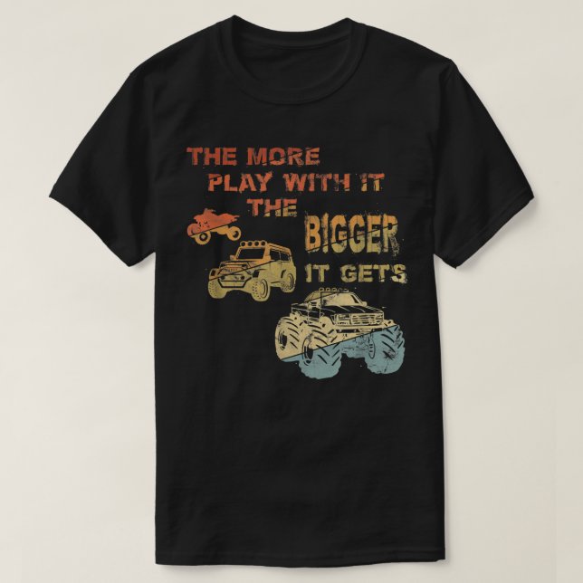 Camiseta Retro Cuanto Más Juego Con Ella (Diseño del anverso)