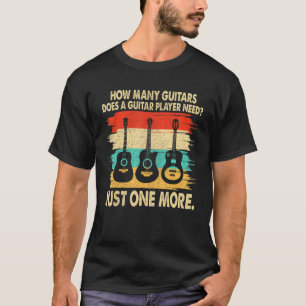Camiseta Retro Cuántos Guitanos Necesita El Jugador De Guit