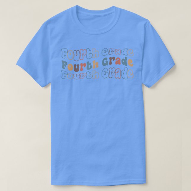 Camiseta Retro Cuarto Grado de vuelta a la escuela para pro (Diseño del anverso)