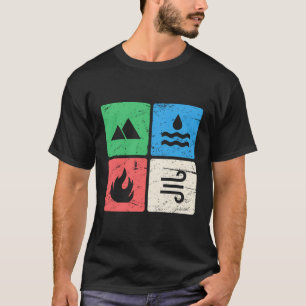 Camiseta Retro Cuatro Elementos Hoodie