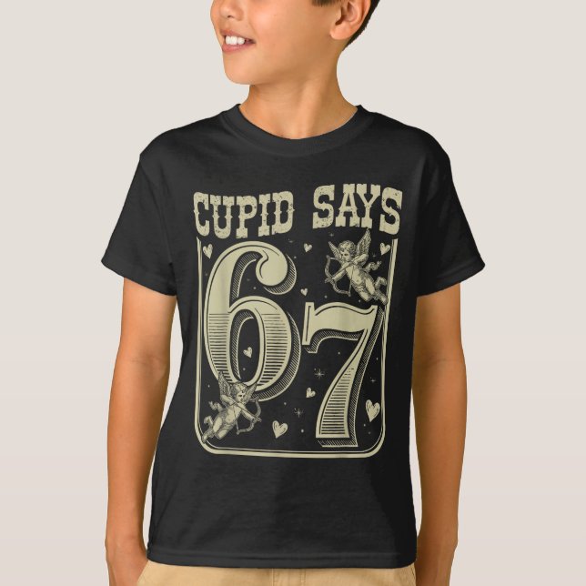 Camiseta Retro Cud Says 67 Funny 67 Valentine Couple Matchi (Anverso)