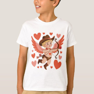 Camiseta Retro Cupid Bow Tee, Baby Cupid Valentine Gift