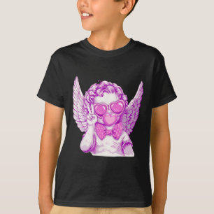 Camiseta Retro Cupido Día de San Valentín Cute Retro Cupido