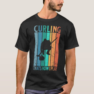 CAMISETA RETRO CURLING ASÍ ES COMO JUEGO