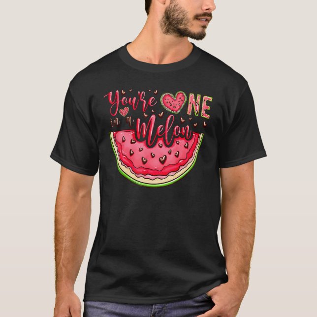 Camiseta Retro Cute Eres Un El día de San Valentín De Melón (Anverso)