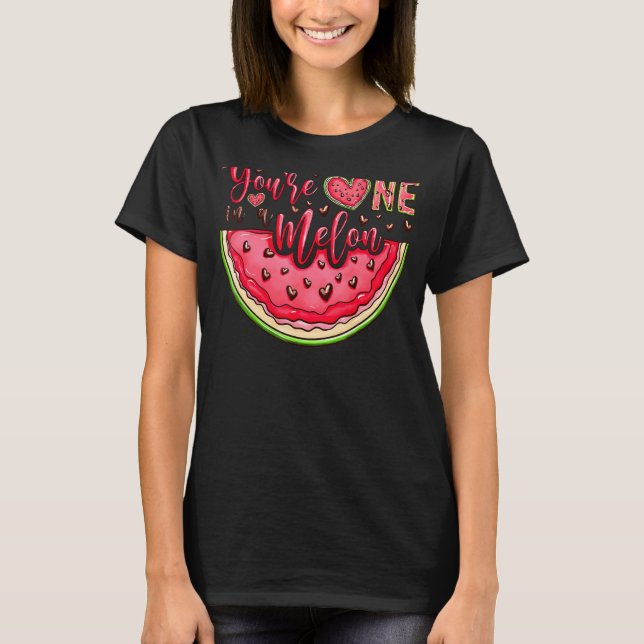 Camiseta Retro Cute Eres Un El día de San Valentín De Melón (Anverso)
