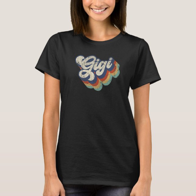 Camiseta Retro Cute Gigi para la abuela mejor Gigi jamás ma (Anverso)