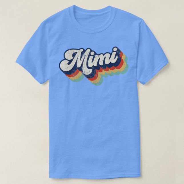 Camiseta Retro Cute Mimi para las mejores madres de mi vida (Diseño del anverso)
