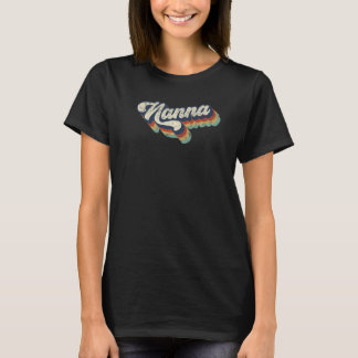 Camiseta Retro Cute Nanna for Grandma Best Nanna Ever Mothe