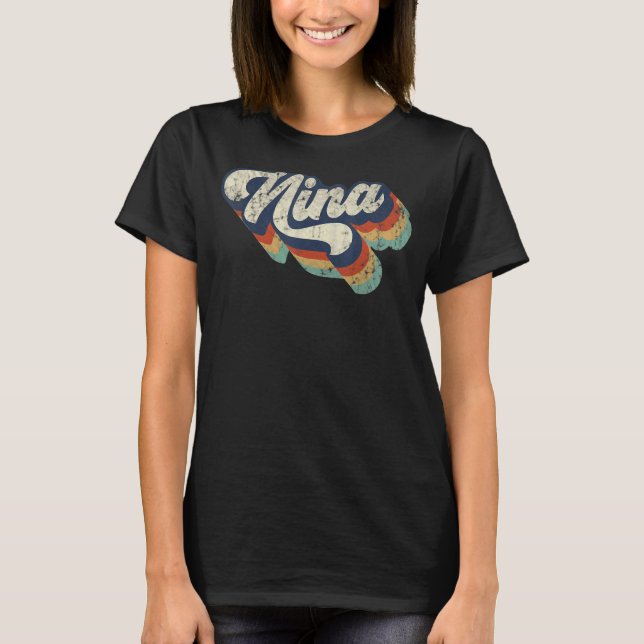 Camiseta Retro Cute Nina for Grandma Best Nina Ever Mother' (Anverso)