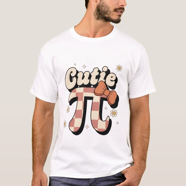 Camiseta Retro Cutie Pie Math Pun (Anverso)