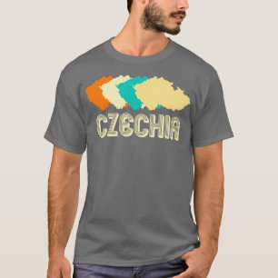 Camiseta Retro Czechia Map