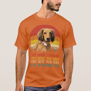 Camiseta Retro Dachshund Cada Tentempié Que Haces Cada Comi